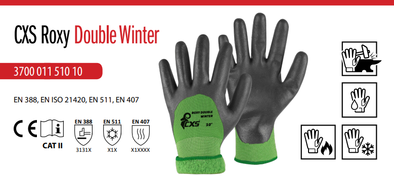 zimné rukavice cxs roxy double winter