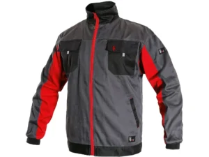 montérková blúza cxs phoenix perseus, šedo červená