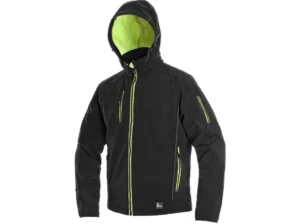 softshellová bunda cxs durham, čierno žltá