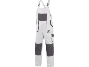 montérkové nohavice na traky cxs luxy robin, bielo šedá