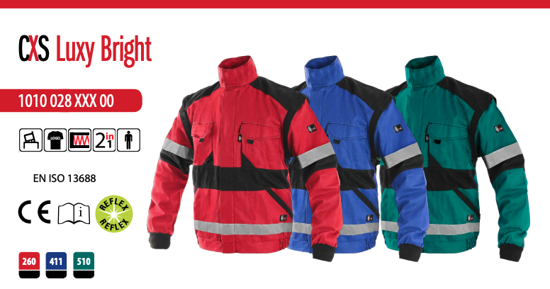 montérková blúza cxs luxy bright