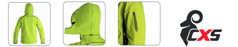 softshellová bunda cxs durham, modro čierna