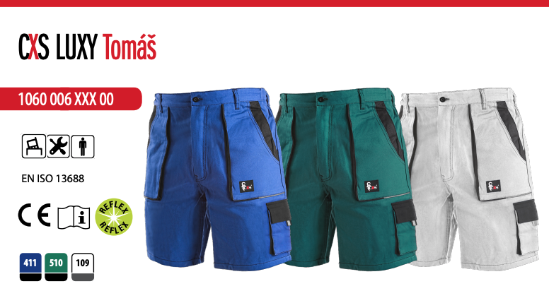 montérkové kraťasy cxs luxy tomÁŠ, biele