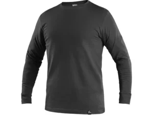tričko s dlhým rukávom cxs petr, čierne