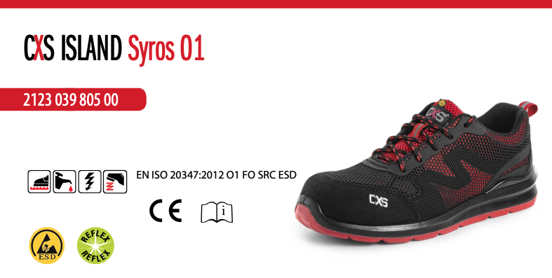 pracovné poltopánky cxs island syros o1 esd