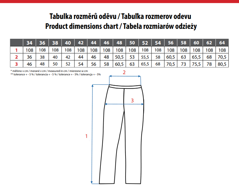 dámske nohavice cxs darja