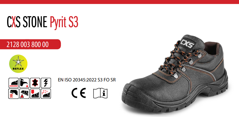bezpečnostné poltopánky cxs stone pyrit s3