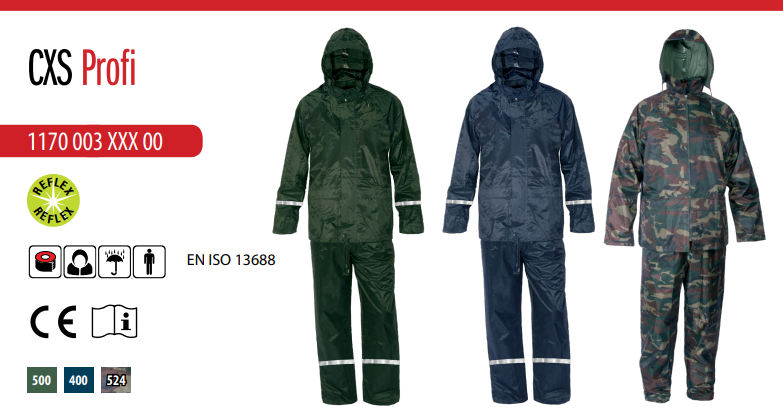 vodeodolný oblek cxs profi, modrý