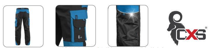 montérkové nohavice do pása cxs sirius brighton