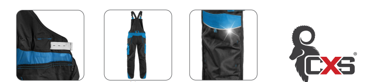 montérkové nohavice na traky cxs sirius brighton, čierno žlté