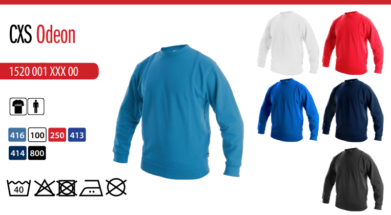 mikina cxs odeon, tmavomodrá