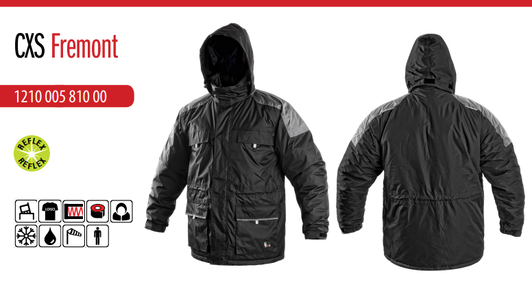zateplená zimná bunda cxs fremont