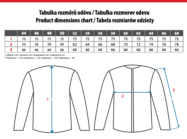 montérková blúza cxs orion otakar, červeno čierna