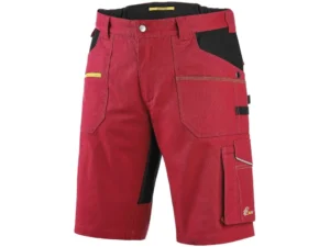 montérkové kraťasy cxs stretch, červeno čierna