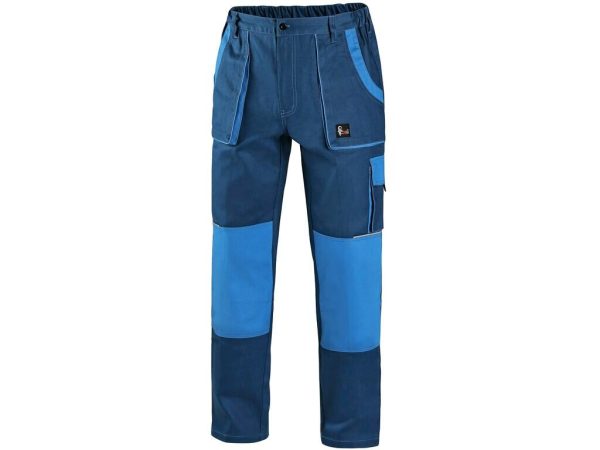 montérkové nohavice do pása cxs luxy josef, modro modré