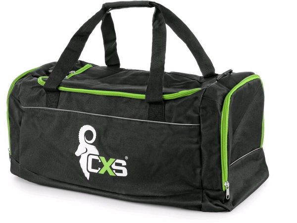 športová taška cxs, čierno zelená, 60 x 30 x 30cm