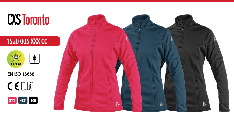 dámska mikina cxs toronto, čierna