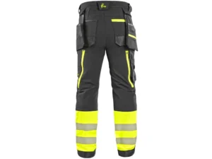 montérkové nohavice do pása cxs naos hv, Čierno žlté hi vis