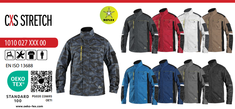 montérková blúza cxs stretch, maskáčové modré (kópia)