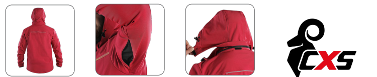 softshellová bunda cxs stretch, šedá