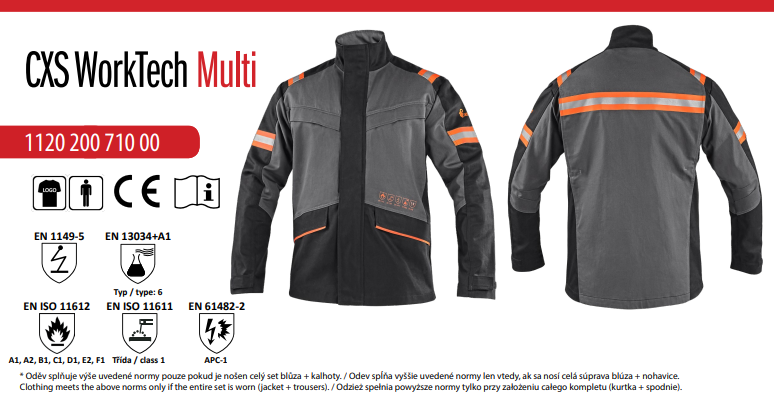blúza cxs elektrotechnik ii, antistatická a esd (kópia)