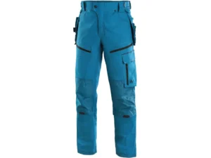 montérkové nohavice do pása cxs leonis, čierne so šedými doplnkami (kópia)