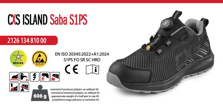 obuv cxs island saba s1ps esd