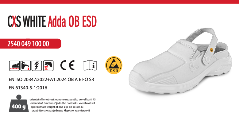 obuv cxs white anapo o1 esd (kópia)