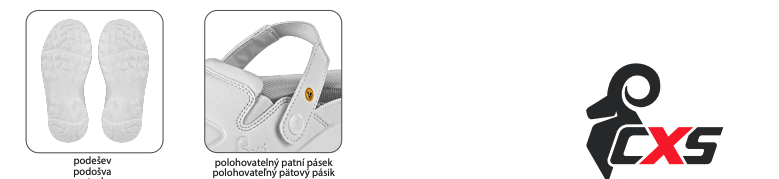 obuv cxs white anapo o1 esd (kópia)