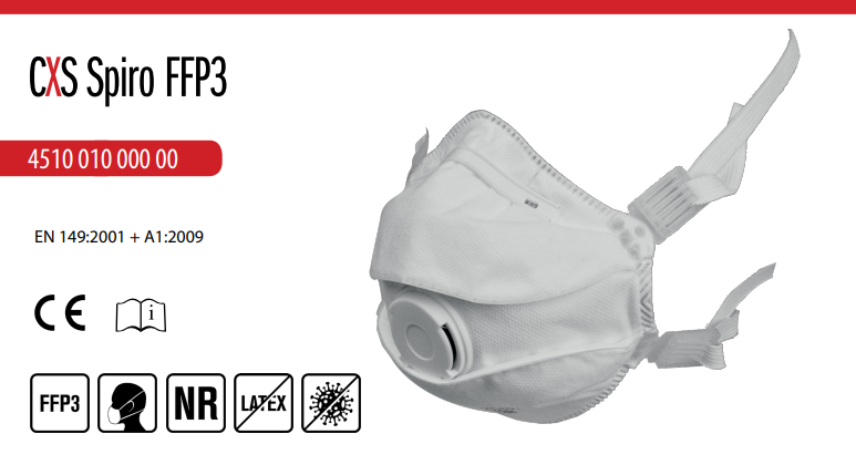 respirátor cxs spiro p3, hy8632